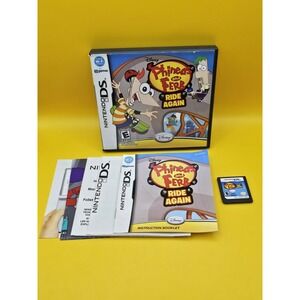 Phineas and Ferb Ride Again Nintendo DS/3DS Disney Game Complete In Box W Poster